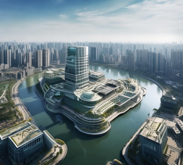 诸暨商贸中心，连接一方水系，汇聚一方全球